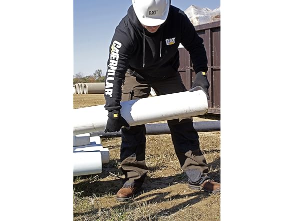 CAT Textured Latex Palm Gloves - Black, Medium