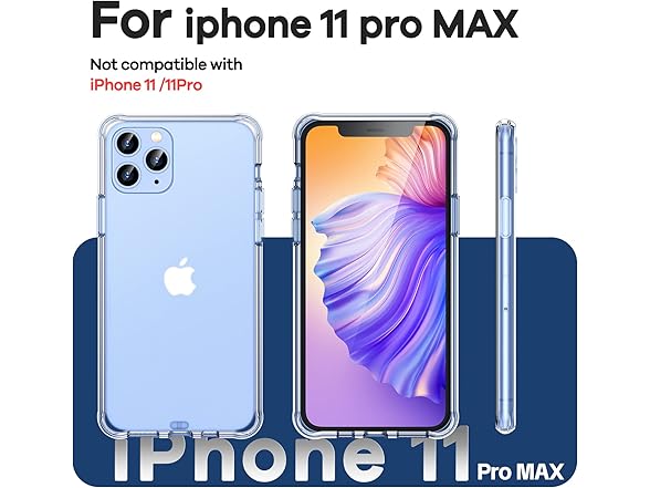 ORIbox for iPhone 11 Pro Max Case Clear,