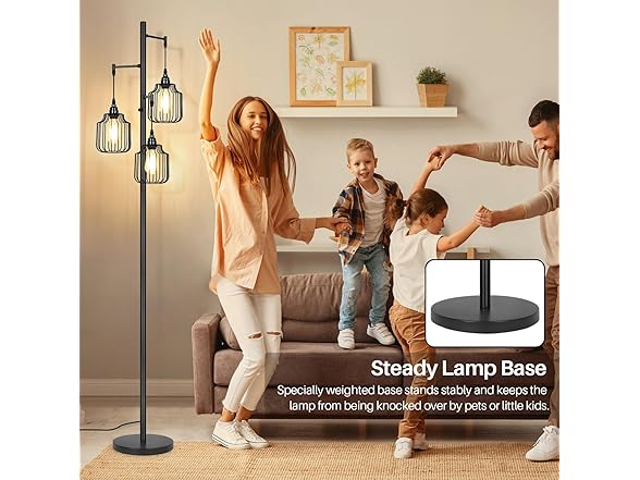 BrightHome Dimmable Floor Lamp