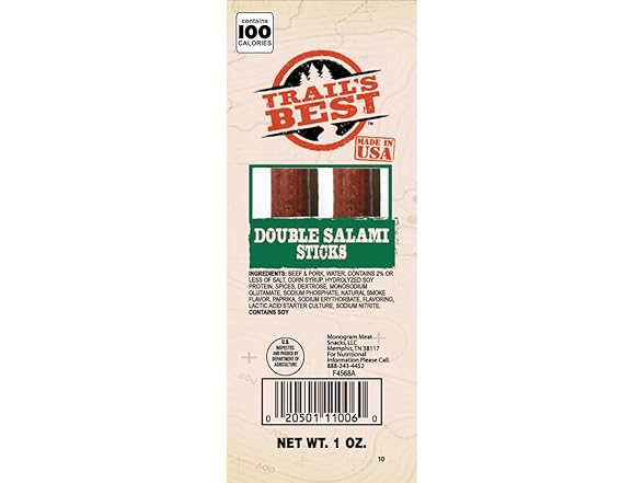 Trail'S Best Double Salami Stick (Pack of 20)