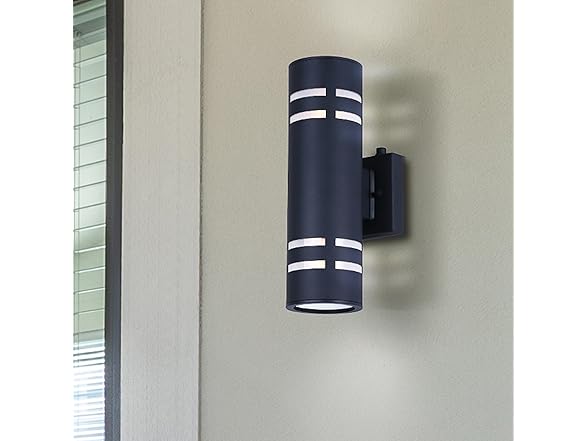 2-Light Outdoor Lantern 13" Black