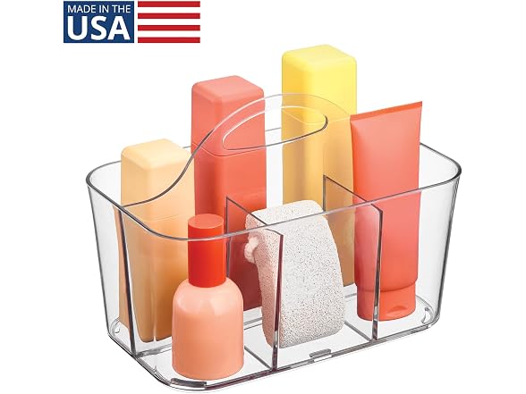 iDesign 4-Section Storage Caddy with Handle