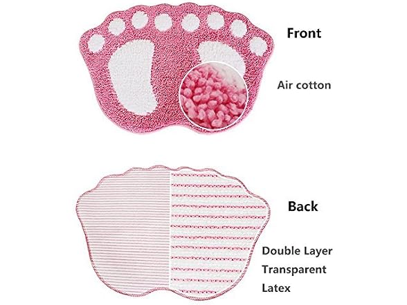 JIAN YA NA Non Slip Bath Toilet Mat Cute Big