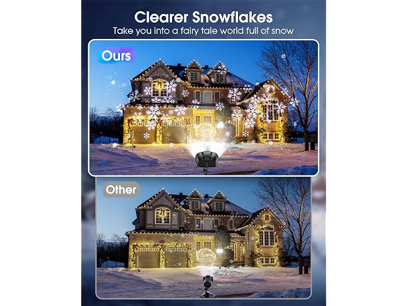 Hiketrax Christmas Snowflake Projector