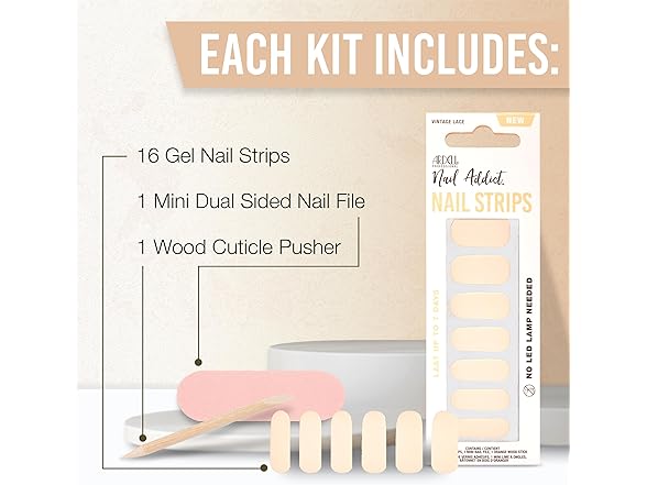 Ardell Nail Polish Strips - Vintage Lace