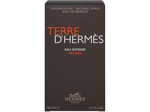 Hermes Terre D'Herm Eau Intense Vetiver EDP for Men, 3.3 Ounce