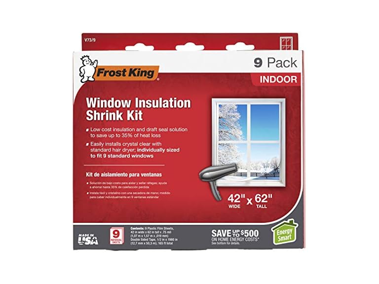 Frost King Indoor Shrink Window Kit 42 62in 9pk