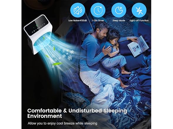 DORTALA Evaporative Air Cooler, 3-in-1 Oscillating Fan