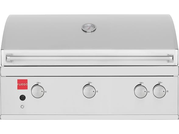 Fuego F36S-Pro-B 304SS w/Lights & Rear Burner Built-in Gas Grill