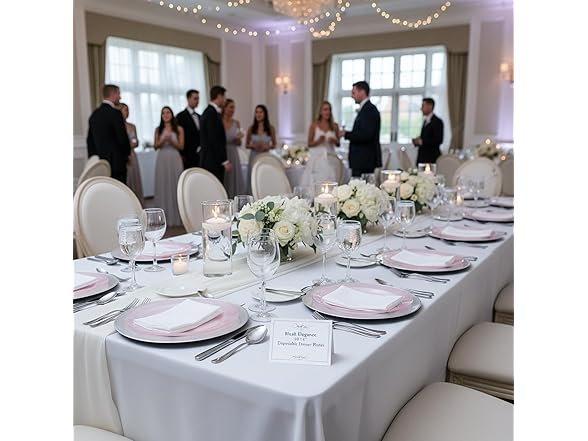 10.25" Blush Dinner Plates 25ct