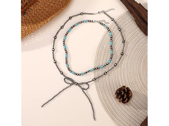 MQV Navajo Pearl Turquoise Necklace