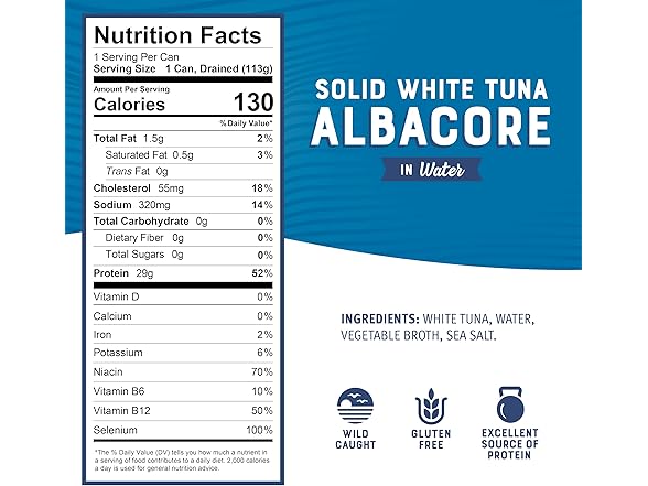 8PK Bumble Bee Solid White Albacore Tuna in Water