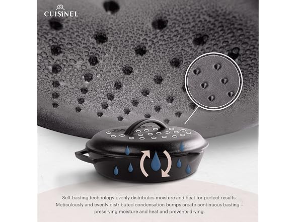 Cuisinel Cast Iron Lid - Fits 12"