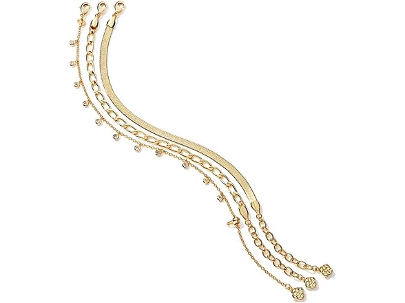 Womens Kassie Set of 3 Chain Bracelets
