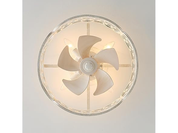 Parrot Uncle 18.1 Inch Caged Ceiling Fan with Light