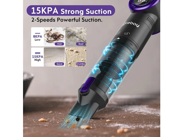 Nicebay Hand Vacuum - Black/Purple