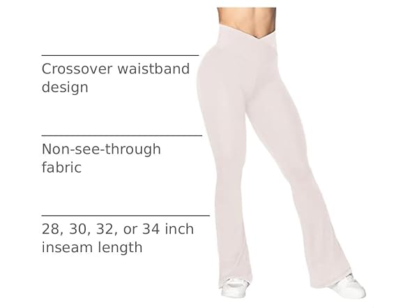 Sunzel Flare Leggings 30in L Beige