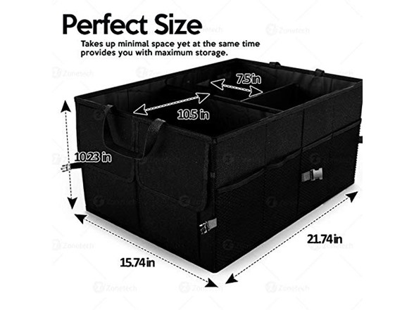 Zone Tech Multipurpose Cargo Trunk Organizer