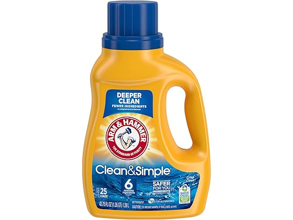 Arm & Hammer Clean & Simple, 25 Loads Li
