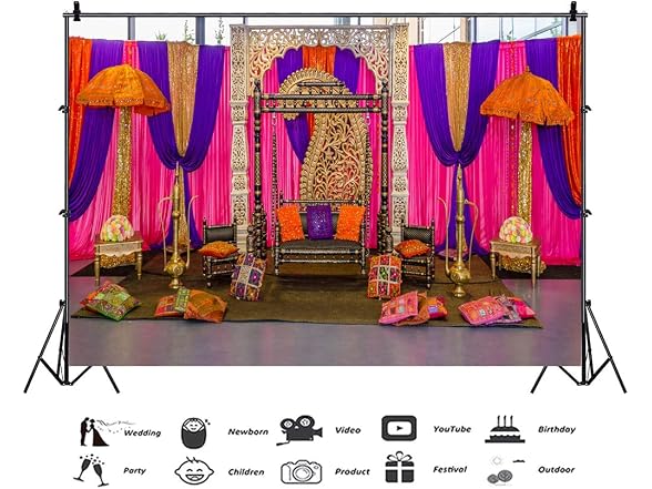 CSFOTO 10x6.5ft Diwali Backdrop
