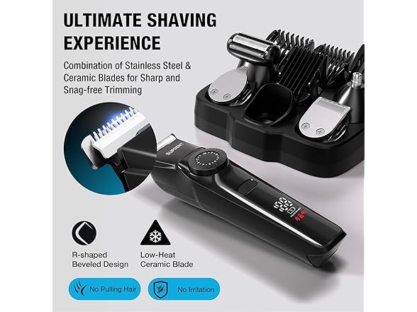 SUPRENT Beard Trimmer for Men