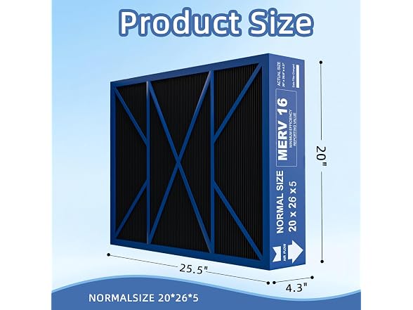 20x26x5 MERV 16 Filter Replacement