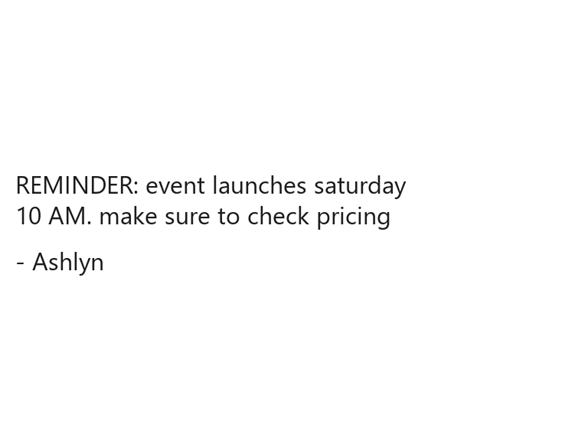 the event will be fine. the coupon will work probably - ashlyn