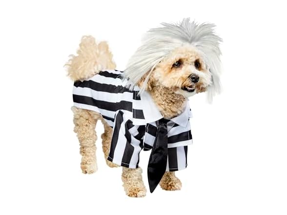 Beetlejuice Pet Costume, Size L or XL