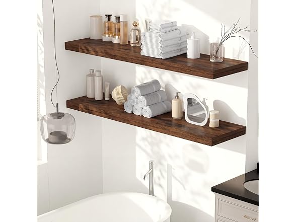 36 x 12 Deep Floating Shelves Wall