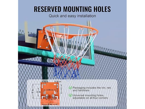 Basketball Rim, Wall Door Mounted Basketball
