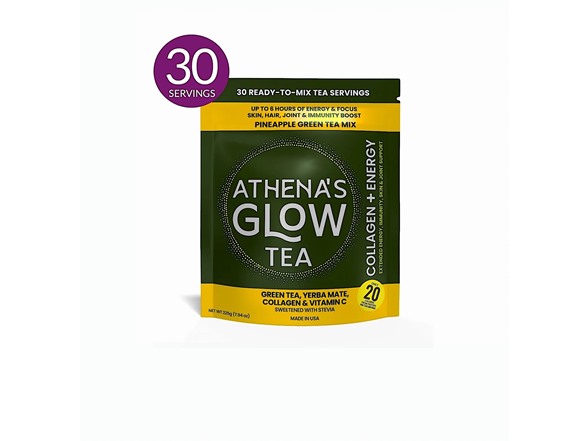(2pk) Athena's Glow Tea Collagen + Energy Mix - 60 Servings Total
