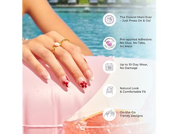imPRESS Press On Nails Stateside Medium 30 Count