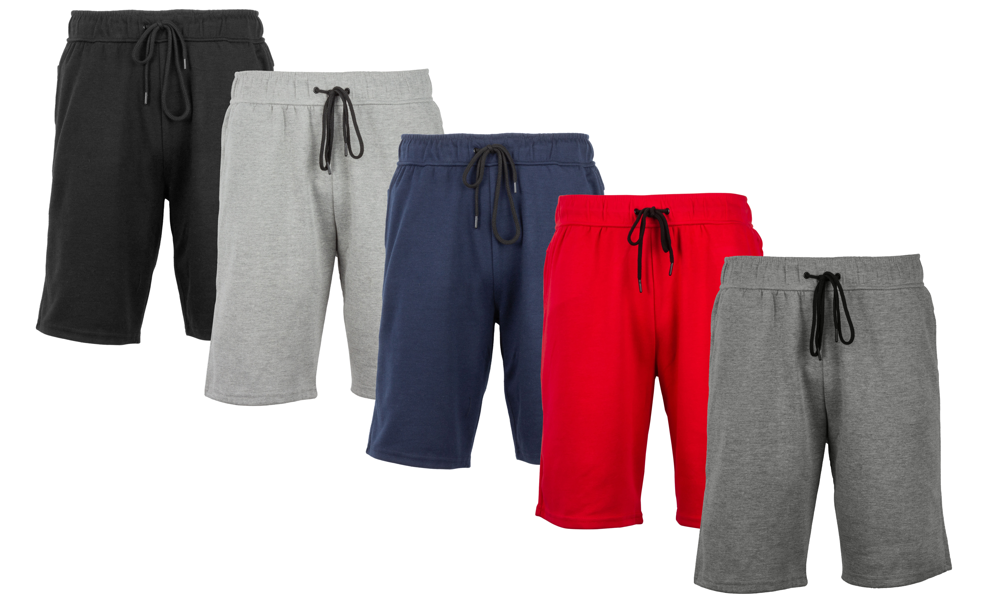 5Pk Mens T/F Performance Shorts (S-2XL) - Gallery 16