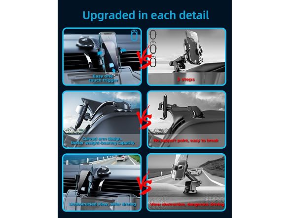 YFYYF Upgraded Phone Mount for Car