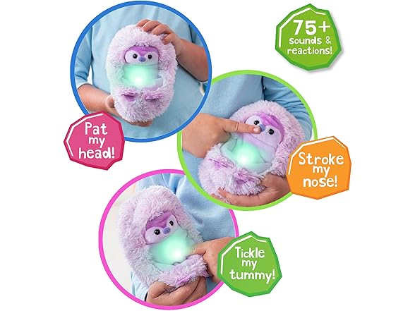 Curlimals Arctic Glow Pip Penguin Plush