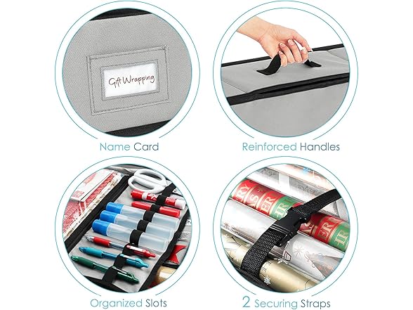 Hearth & Harbor Wrapping Paper Storage Container