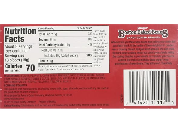 Boston Baked Beans Candy Coated Peanuts, 4.31 oz