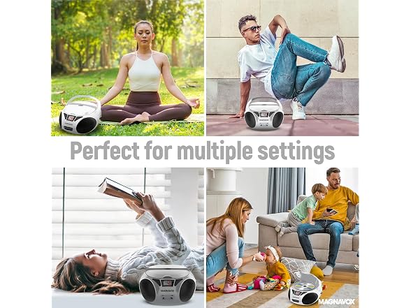 Magnavox Portable Top Loading CD Boombox