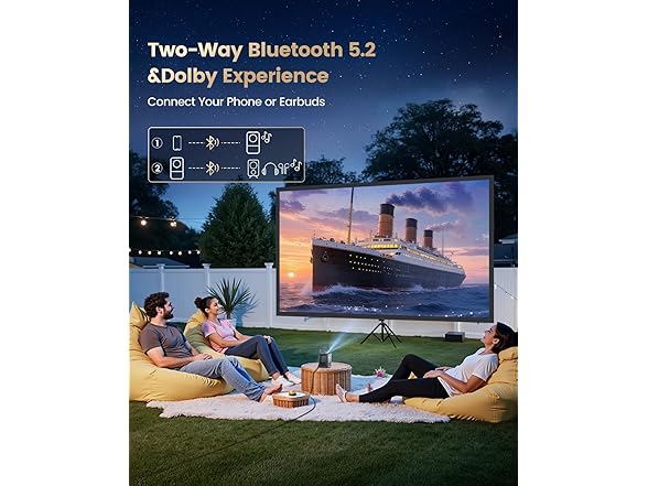 WiMiUS Smart Portable Projector