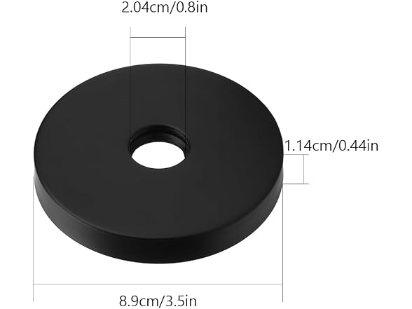 Tiiyee Shower Arm Flange, 3.5in Round