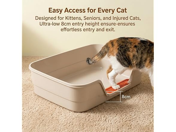 Suhaco Low Entry Litter Box