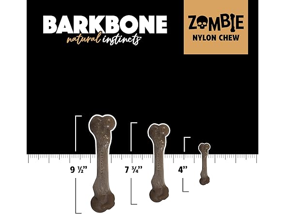 Pet Qwerks Zombie BarkBone - Nylon Dog Bone