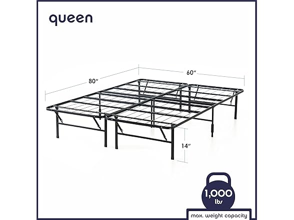 Best Price Mattress Bed 14" Frame, Queen