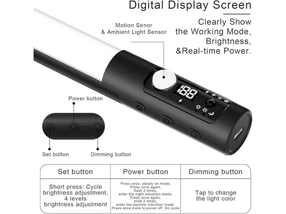 Kitchen LED Cabinet Light – 38 cm – Motion Sensor – 1200 mAh Rechargeable