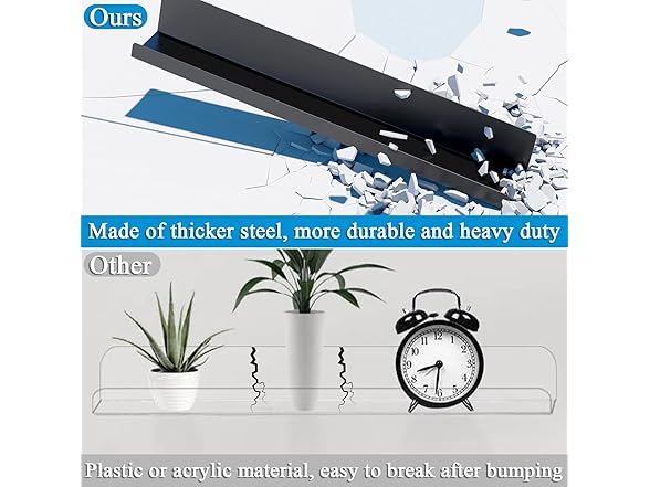 Magnetic Book Shelf 2pk Metal