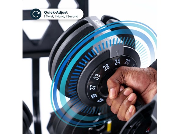 Echelon Strength Adjustable Dumbbells with Stand