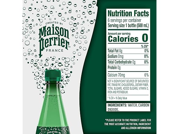 6Ct Maison Perrier Ultimate Sparkling Water, 16.9 oz.