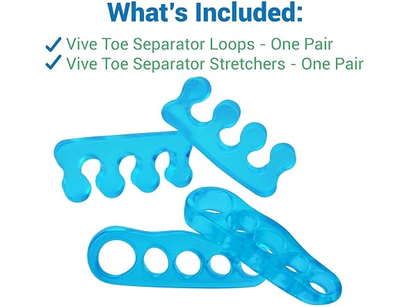 VIVEsole Silicone Toe Separators Small