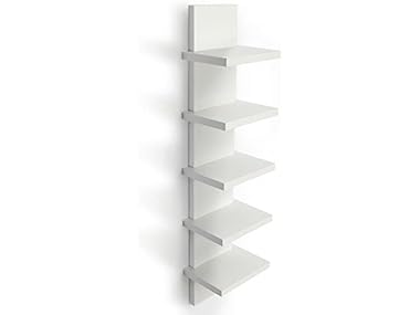 $17.99, Was $38.99, 53% Off! Bloddream 5 Tier Wall Shelves White dealfomo