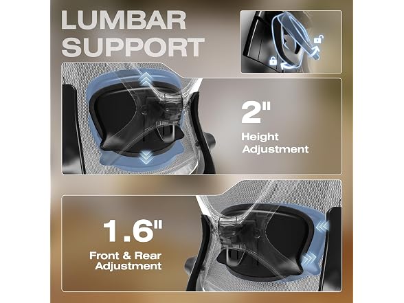 ELABEST X100 Ergonomic Mesh Office Chair with Footrest